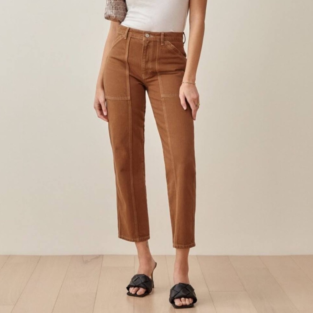 NWOT Reformation Kealy Carpenter Pants Relaxed Fit Cargo Jeans